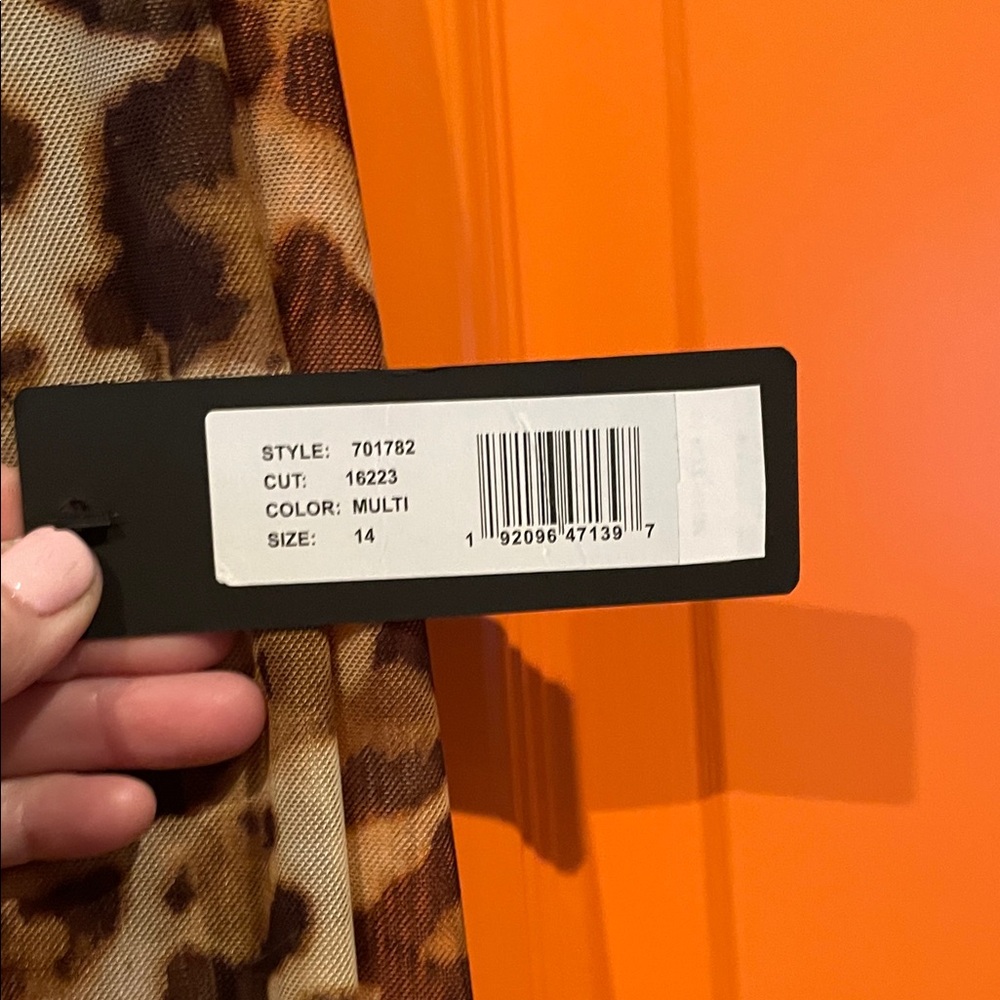 bebe Animal Print Long Sleeve Dress - Picture 2 of 4